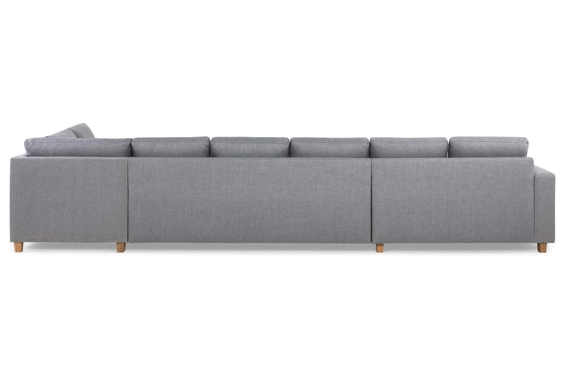 Crazy 6-sits Högervänd U-formad XX-Large Soffa med Divan och Schäslong i Tyg - Grå - Products - Möbler - Soffa - U-soffa