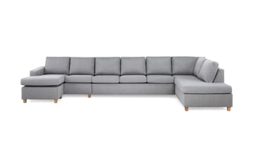 Crazy 6-sits Högervänd U-formad XX-Large Soffa med Divan och Schäslong i Tyg - Grå - Products - Möbler - Soffa - U-soffa