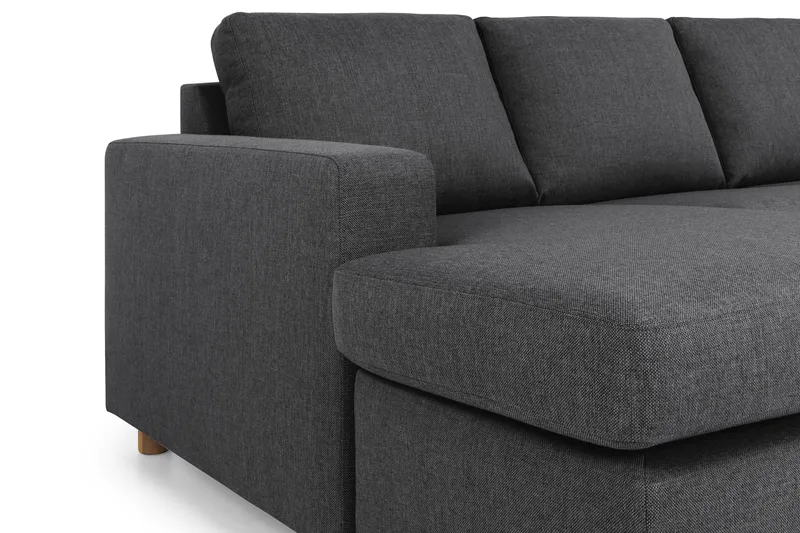Crazy 6-sits Högervänd U-formad XX-Large Soffa med Divan och Schäslong i Tyg - Mörkgrå - Products - Möbler - Soffa - U-soffa