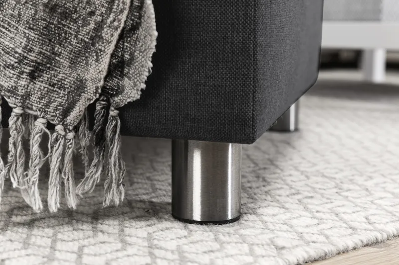 Crazy 6-sits Högervänd U-formad XX-Large Soffa med Divan och Schäslong i Tyg - Mörkgrå - Products - Möbler - Soffa - U-soffa
