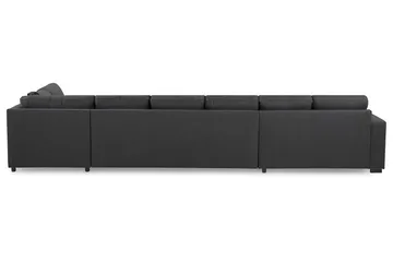 Crazy 6-sits Högervänd U-formad XX-Large Soffa med Divan och Schäslong i Tyg - Mörkgrå - Products - Möbler - Soffa - U-soffa