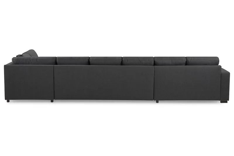 Crazy 6-sits Högervänd U-formad XX-Large Soffa med Divan och Schäslong i Tyg - Mörkgrå - Products - Möbler - Soffa - U-soffa