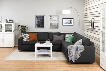 Crazy 6-sits Vändbar L-formad X-Large Hörnsoffa i Tyg - Antracit - Products - Möbler - Soffa - Hörnsoffa