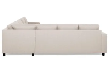 Crazy 6-sits Vändbar L-formad X-Large Hörnsoffa i Tyg - Beige - Products - Möbler - Soffa - Hörnsoffa
