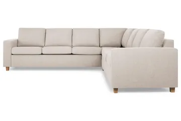 Crazy 6-sits Vändbar L-formad X-Large Hörnsoffa i Tyg - Beige - Products - Möbler - Soffa - Hörnsoffa