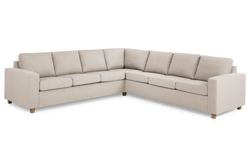 Crazy 6-sits Vändbar L-formad X-Large Hörnsoffa i Tyg - Beige - Products - Möbler - Soffa - Hörnsoffa