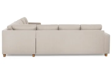 Crazy 6-sits Vändbar L-formad X-Large Hörnsoffa i Tyg - Beige - Products - Möbler - Soffa - Hörnsoffa