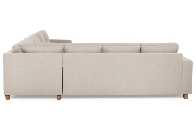 Crazy 6-sits Vändbar L-formad X-Large Hörnsoffa i Tyg - Beige - Products - Möbler - Soffa - Hörnsoffa