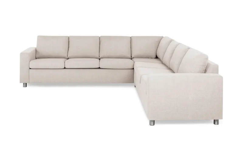 Crazy 6-sits Vändbar L-formad X-Large Hörnsoffa i Tyg - Beige - Products - Möbler - Soffa - Hörnsoffa