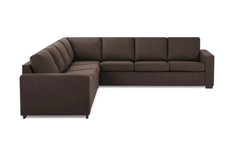 Crazy 6-sits Vändbar L-formad X-Large Hörnsoffa i Tyg - Brun - Products - Möbler - Soffa - Hörnsoffa