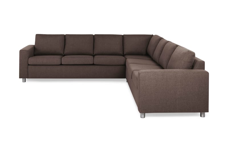 Crazy 6-sits Vändbar L-formad X-Large Hörnsoffa i Tyg - Brun - Products - Möbler - Soffa - Hörnsoffa