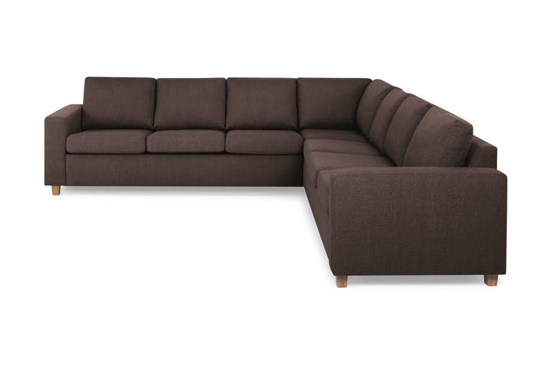 Crazy 6-sits Vändbar L-formad X-Large Hörnsoffa i Tyg - Brun - Products - Möbler - Soffa - Hörnsoffa