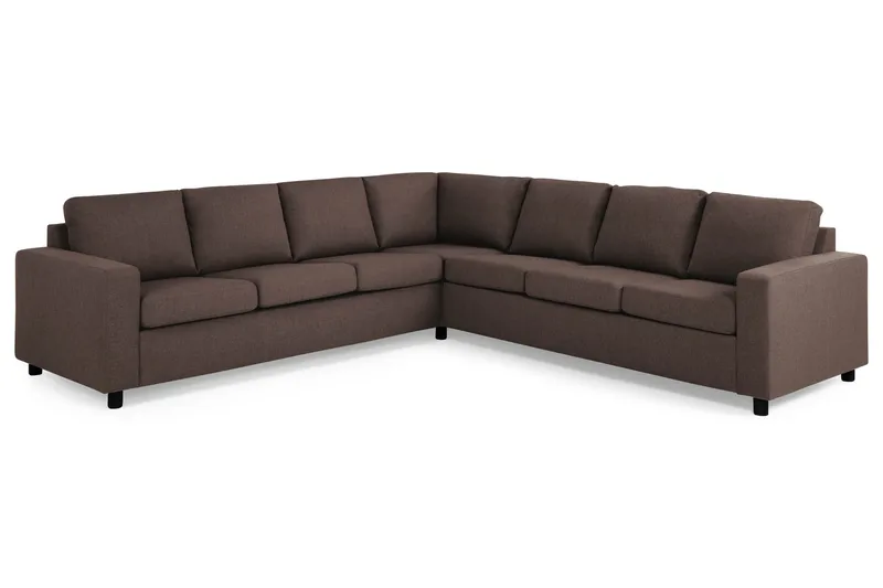 Crazy 6-sits Vändbar L-formad X-Large Hörnsoffa i Tyg - Brun - Products - Möbler - Soffa - Hörnsoffa