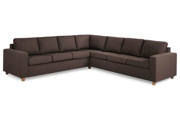 Crazy 6-sits Vändbar L-formad X-Large Hörnsoffa i Tyg - Brun - Products - Möbler - Soffa - Hörnsoffa