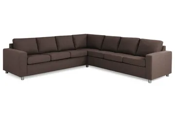 Crazy 6-sits Vändbar L-formad X-Large Hörnsoffa i Tyg - Brun - Products - Möbler - Soffa - Hörnsoffa
