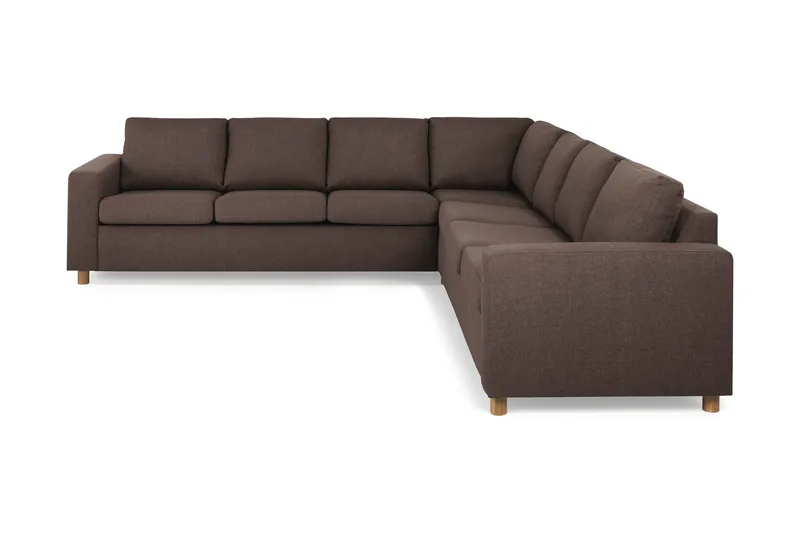 Crazy 6-sits Vändbar L-formad X-Large Hörnsoffa i Tyg - Brun - Products - Möbler - Soffa - Hörnsoffa
