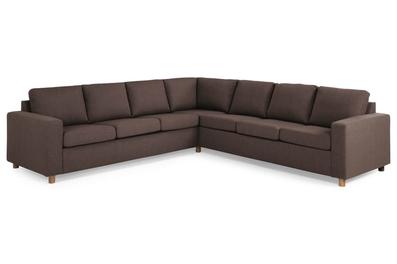 Crazy 6-sits Vändbar L-formad X-Large Hörnsoffa i Tyg - Brun - Products - Möbler - Soffa - Hörnsoffa