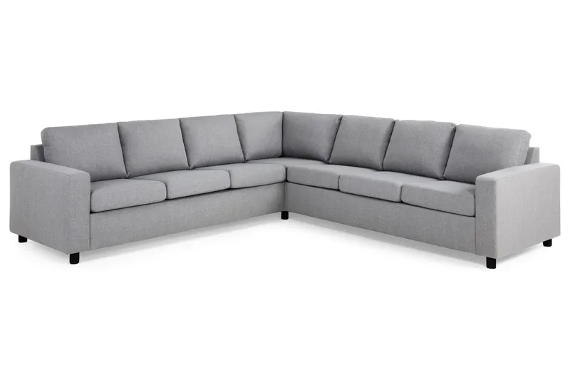 Crazy 6-sits Vändbar L-formad X-Large Hörnsoffa i Tyg - Grå - Products - Möbler - Soffa - Hörnsoffa