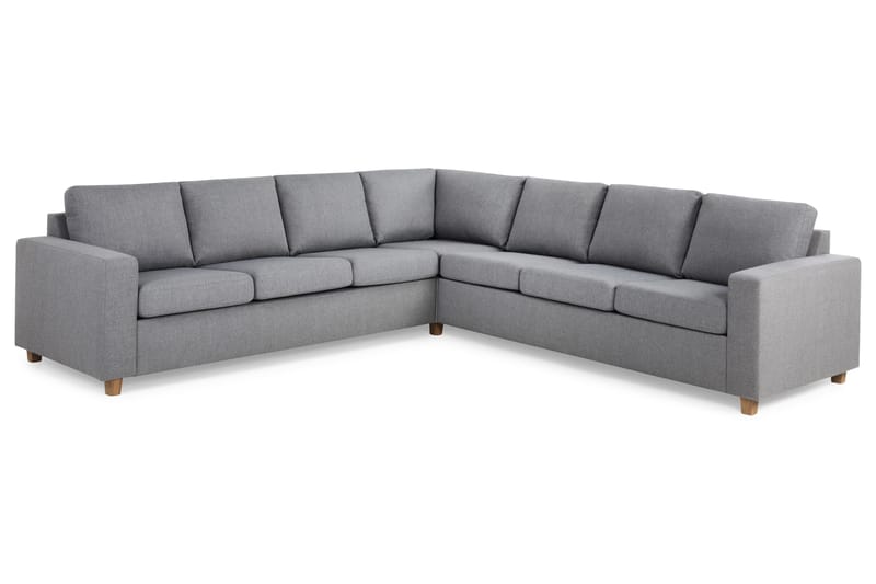 Crazy 6-sits Vändbar L-formad X-Large Hörnsoffa i Tyg - Grå - Products - Möbler - Soffa - Hörnsoffa