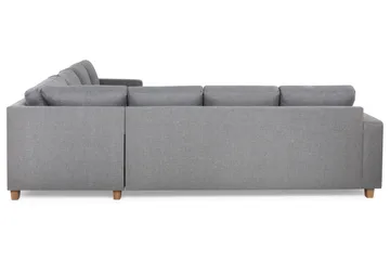 Crazy 6-sits Vändbar L-formad X-Large Hörnsoffa i Tyg - Grå - Products - Möbler - Soffa - Hörnsoffa