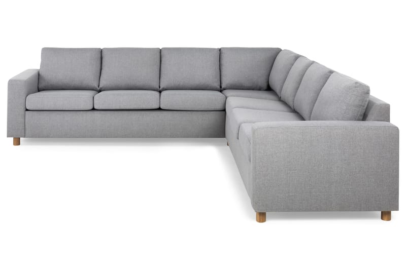 Crazy 6-sits Vändbar L-formad X-Large Hörnsoffa i Tyg - Grå - Products - Möbler - Soffa - Hörnsoffa