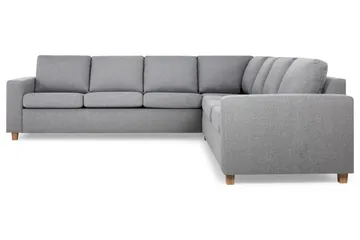 Crazy 6-sits Vändbar L-formad X-Large Hörnsoffa i Tyg - Grå - Products - Möbler - Soffa - Hörnsoffa