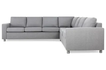 Crazy 6-sits Vändbar L-formad X-Large Hörnsoffa i Tyg - Grå - Products - Möbler - Soffa - Hörnsoffa