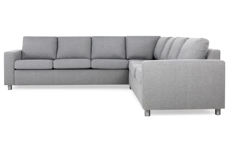 Crazy 6-sits Vändbar L-formad X-Large Hörnsoffa i Tyg - Grå - Products - Möbler - Soffa - Hörnsoffa