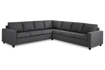 Crazy 6-sits Vändbar L-formad X-Large Hörnsoffa i Tyg - Mörkgrå - Products - Möbler - Soffa - Hörnsoffa
