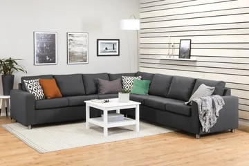 Crazy 6-sits Vändbar L-formad X-Large Hörnsoffa i Tyg - Mörkgrå - Products - Möbler - Soffa - Hörnsoffa