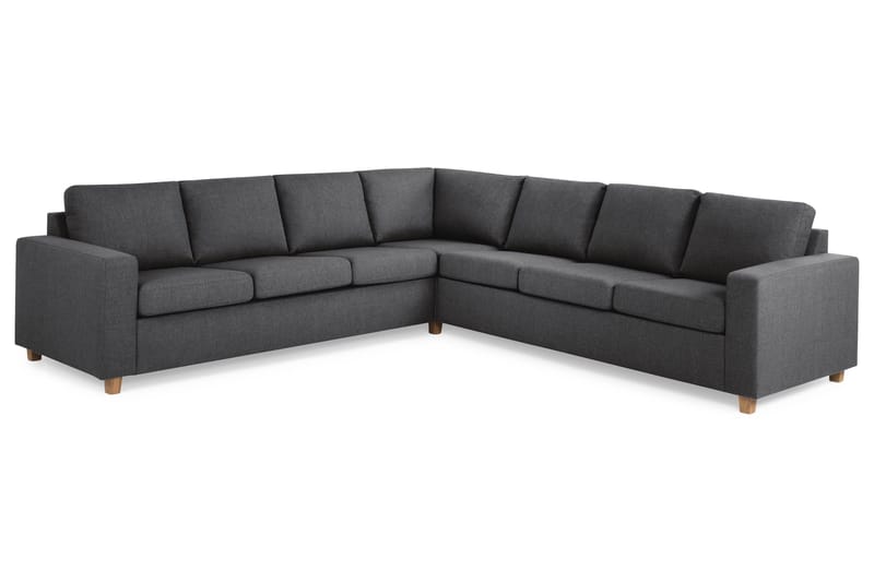 Crazy 6-sits Vändbar L-formad X-Large Hörnsoffa i Tyg - Mörkgrå - Products - Möbler - Soffa - Hörnsoffa