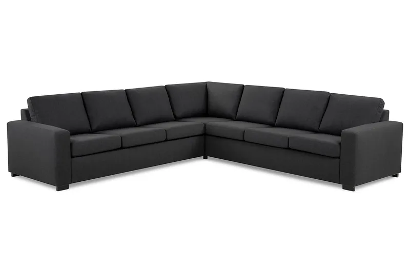 Crazy 6-sits Vändbar L-formad X-Large Hörnsoffa i Tyg - Mörkgrå - Products - Möbler - Soffa - Hörnsoffa
