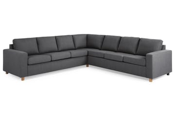 Crazy 6-sits Vändbar L-formad X-Large Hörnsoffa i Tyg - Mörkgrå - Products - Möbler - Soffa - Hörnsoffa
