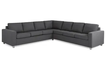 Crazy 6-sits Vändbar L-formad X-Large Hörnsoffa i Tyg - Mörkgrå - Products - Möbler - Soffa - Hörnsoffa
