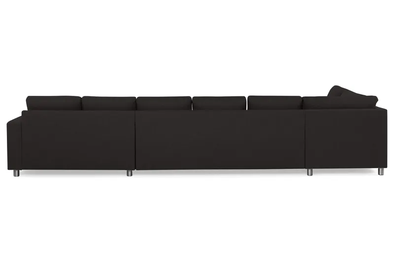 Crazy 6-sits Vänstervänd U-formad XX-Large Soffa med Divan och Schäslong i Tyg - Antracit - Products - Möbler - Soffa - U-soffa