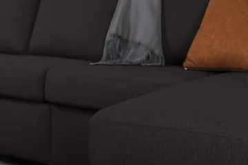 Crazy 6-sits Vänstervänd U-formad XX-Large Soffa med Divan och Schäslong i Tyg - Antracit - Products - Möbler - Soffa - U-soffa