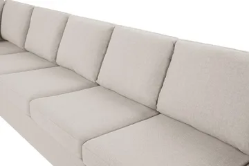 Crazy 6-sits Vänstervänd U-formad XX-Large Soffa med Divan och Schäslong i Tyg - Beige - Products - Möbler - Soffa - U-soffa