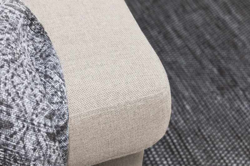 Crazy 6-sits Vänstervänd U-formad XX-Large Soffa med Divan och Schäslong i Tyg - Beige - Products - Möbler - Soffa - U-soffa
