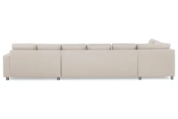 Crazy 6-sits Vänstervänd U-formad XX-Large Soffa med Divan och Schäslong i Tyg - Beige - Products - Möbler - Soffa - U-soffa