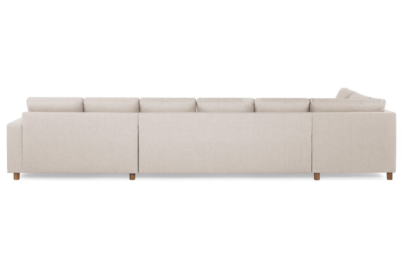 Crazy 6-sits Vänstervänd U-formad XX-Large Soffa med Divan och Schäslong i Tyg - Beige - Products - Möbler - Soffa - U-soffa