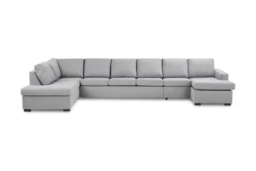 Crazy 6-sits Vänstervänd U-formad XX-Large Soffa med Divan och Schäslong i Tyg