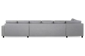 Crazy 6-sits Vänstervänd U-formad XX-Large Soffa med Divan och Schäslong i Tyg - Grå - Products - Möbler - Soffa - U-soffa