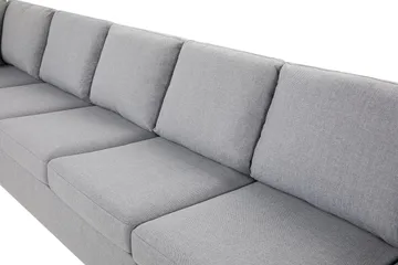 Crazy 6-sits Vänstervänd U-formad XX-Large Soffa med Divan och Schäslong i Tyg - Grå - Products - Möbler - Soffa - U-soffa