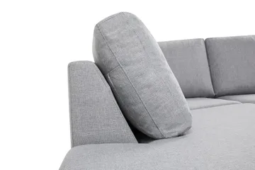 Crazy 6-sits Vänstervänd U-formad XX-Large Soffa med Divan och Schäslong i Tyg - Grå - Products - Möbler - Soffa - U-soffa