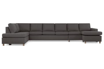 Crazy 6-sits Vänstervänd U-formad XX-Large Soffa med Divan och Schäslong i Tyg - Mörkgrå - Products - Möbler - Soffa - U-soffa