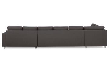 Crazy 6-sits Vänstervänd U-formad XX-Large Soffa med Divan och Schäslong i Tyg - Mörkgrå - Products - Möbler - Soffa - U-soffa