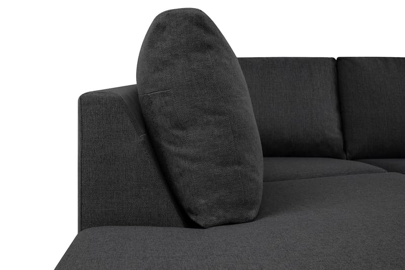 Crazy 6-sits Vänstervänd U-formad XX-Large Soffa med Divan och Schäslong i Tyg - Mörkgrå - Products - Möbler - Soffa - U-soffa