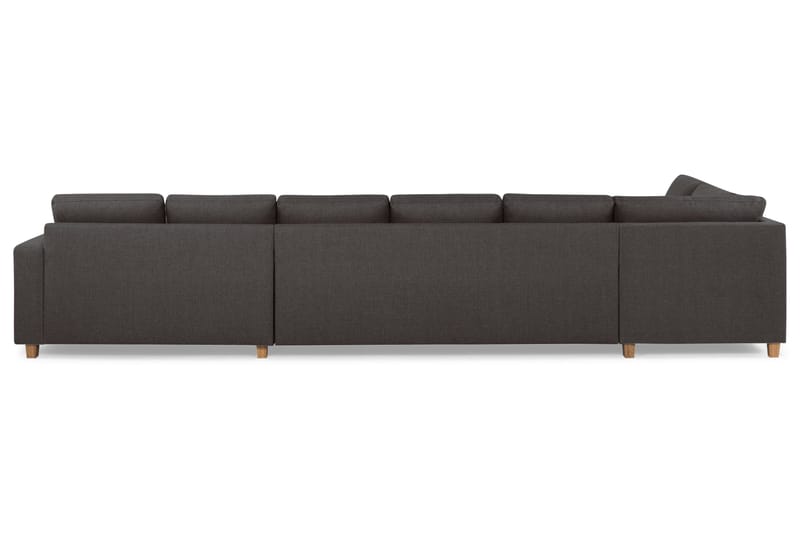 Crazy 6-sits Vänstervänd U-formad XX-Large Soffa med Divan och Schäslong i Tyg - Mörkgrå - Products - Möbler - Soffa - U-soffa