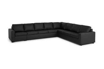 Crazy 7-sits Vändbar L-formad XX-Large Hörnsoffa i Konstläder - Svart - Products - Möbler - Soffa - Hörnsoffa