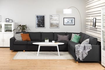 Crazy 7-sits Vändbar L-formad XX-Large Hörnsoffa i Tyg - Antracit - Products - Möbler - Soffa - Hörnsoffa